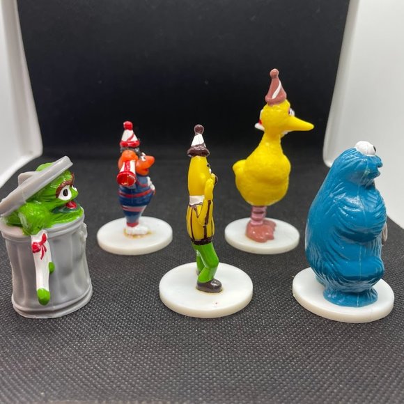 Lot of 5 Wilton Sesame Street Figures Cake Toppers Big Bird Oscar Bert Ernie - Picture 4 of 5